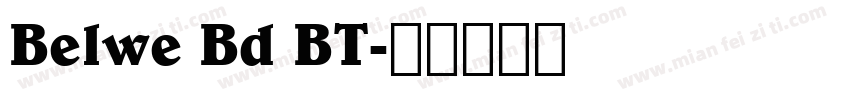 Belwe Bd BT字体转换